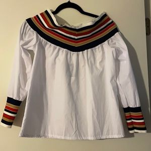 Never worn, Striped, cold should blouse